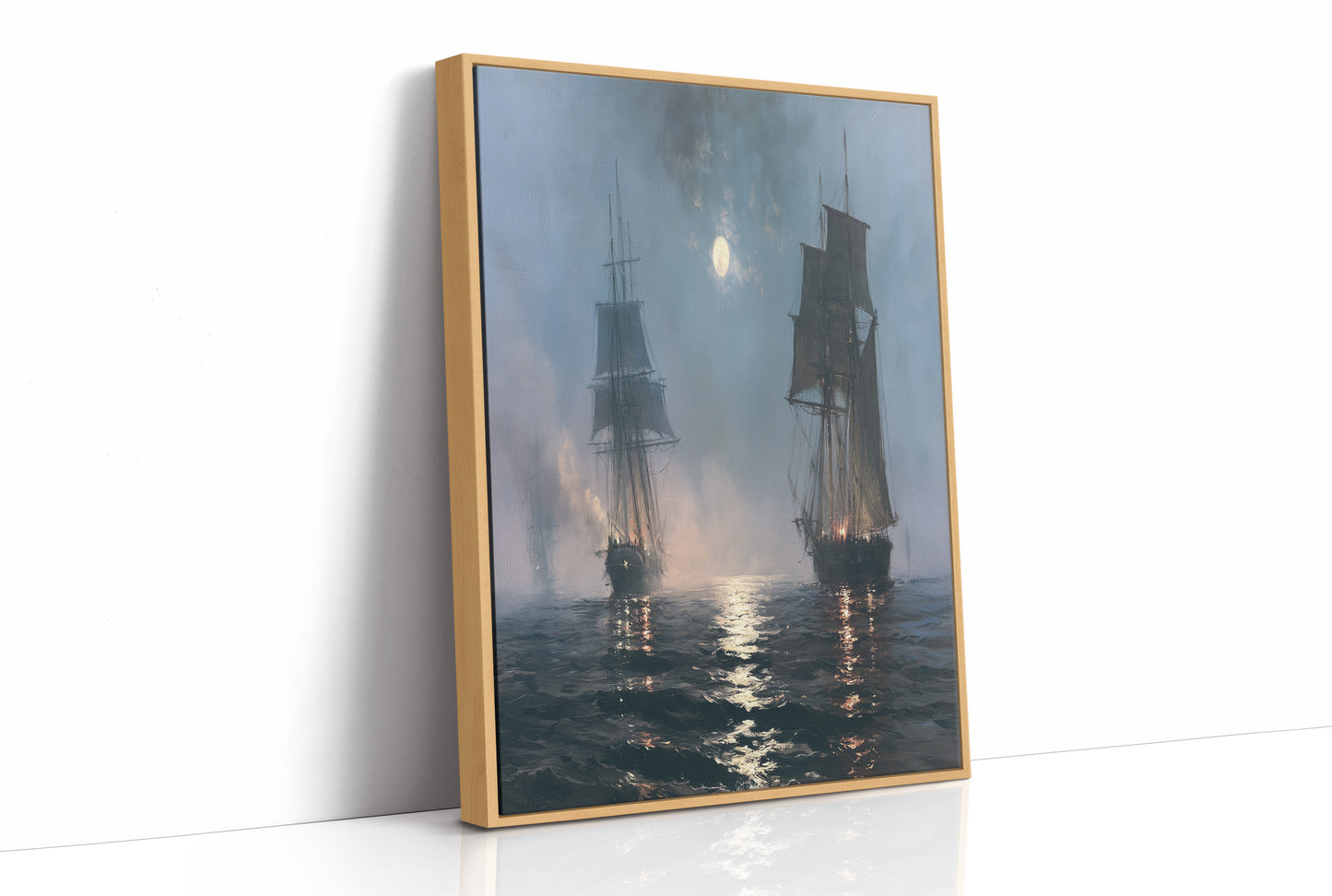 Ghost Ships at Moonrise