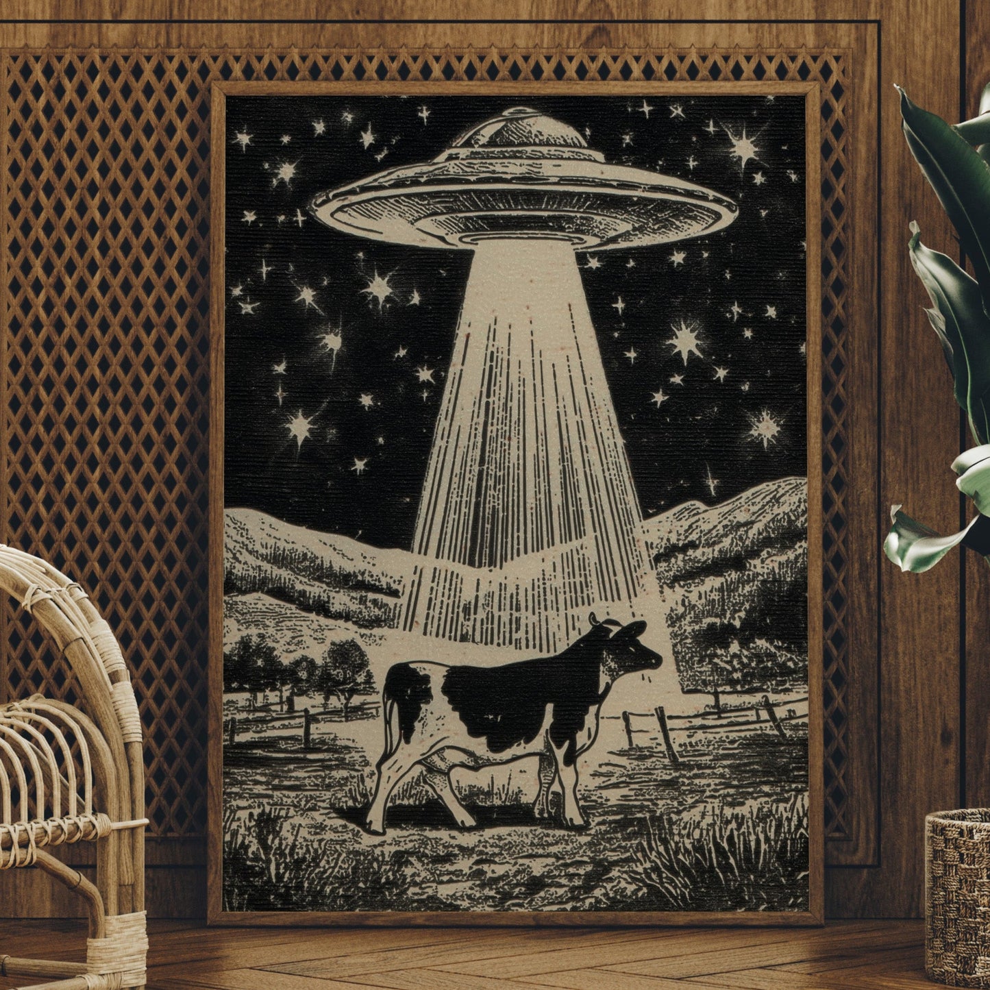 Cosmic Cowboys Meet Starlit Visitors