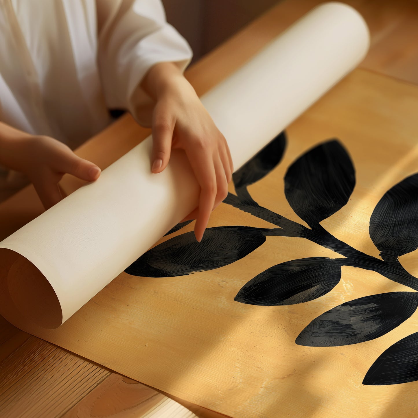 Golden Stem in Shadow