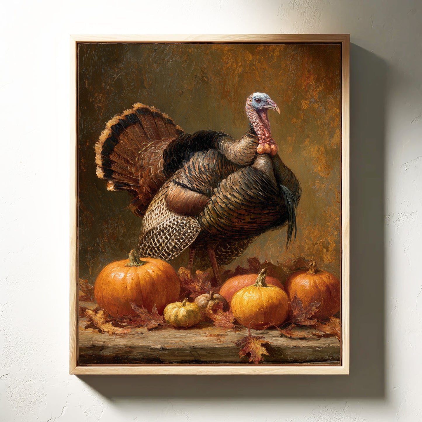 Harvest Pride Among Autumn Pumpkins