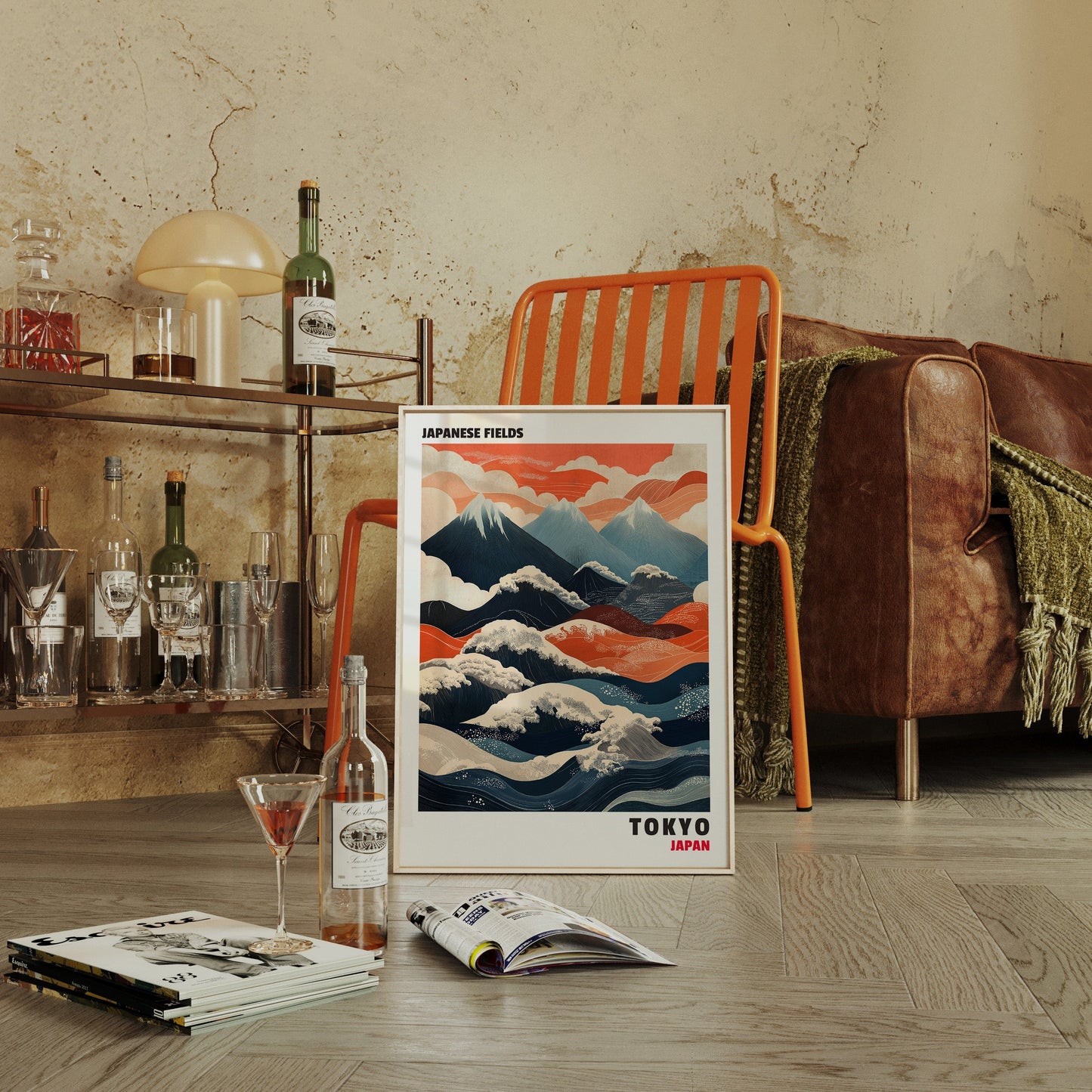 Japanese Fields – Mountain and Wave Harmony