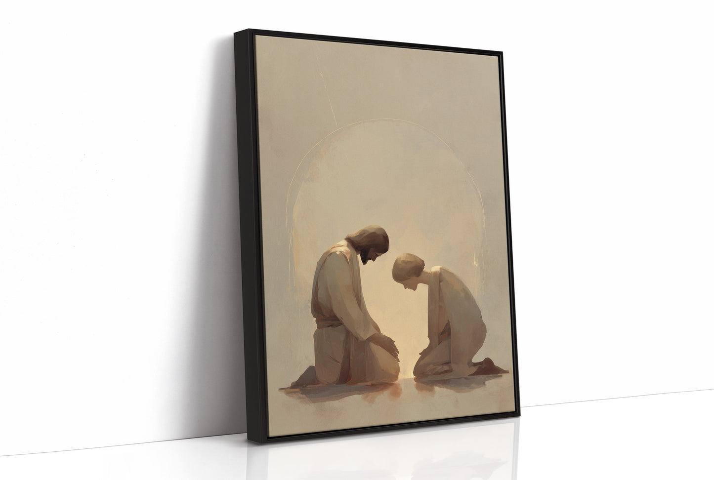 Sacred Moment in Golden Light