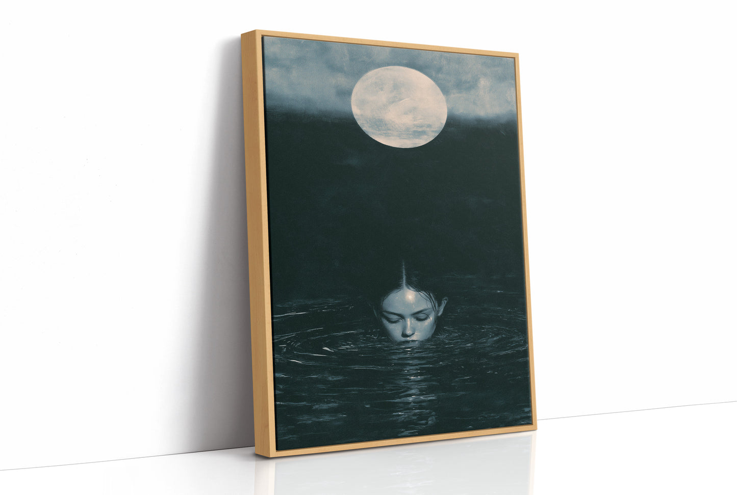 Surfacing Beneath a Pale Moon