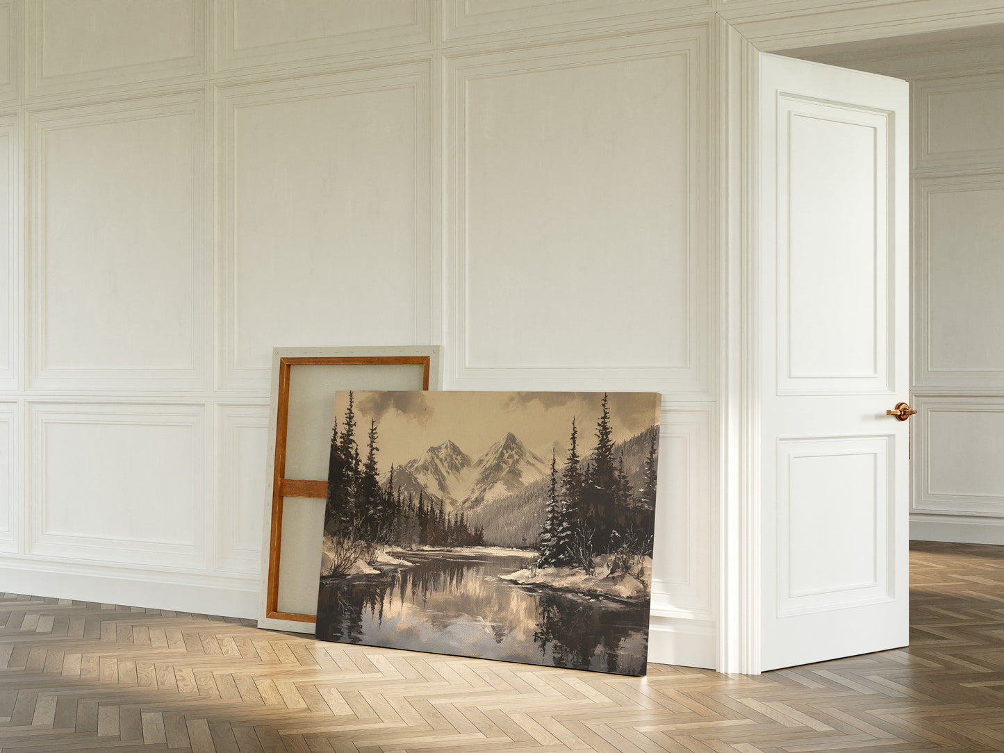 Winter's Mirror Shows Mountain Tales