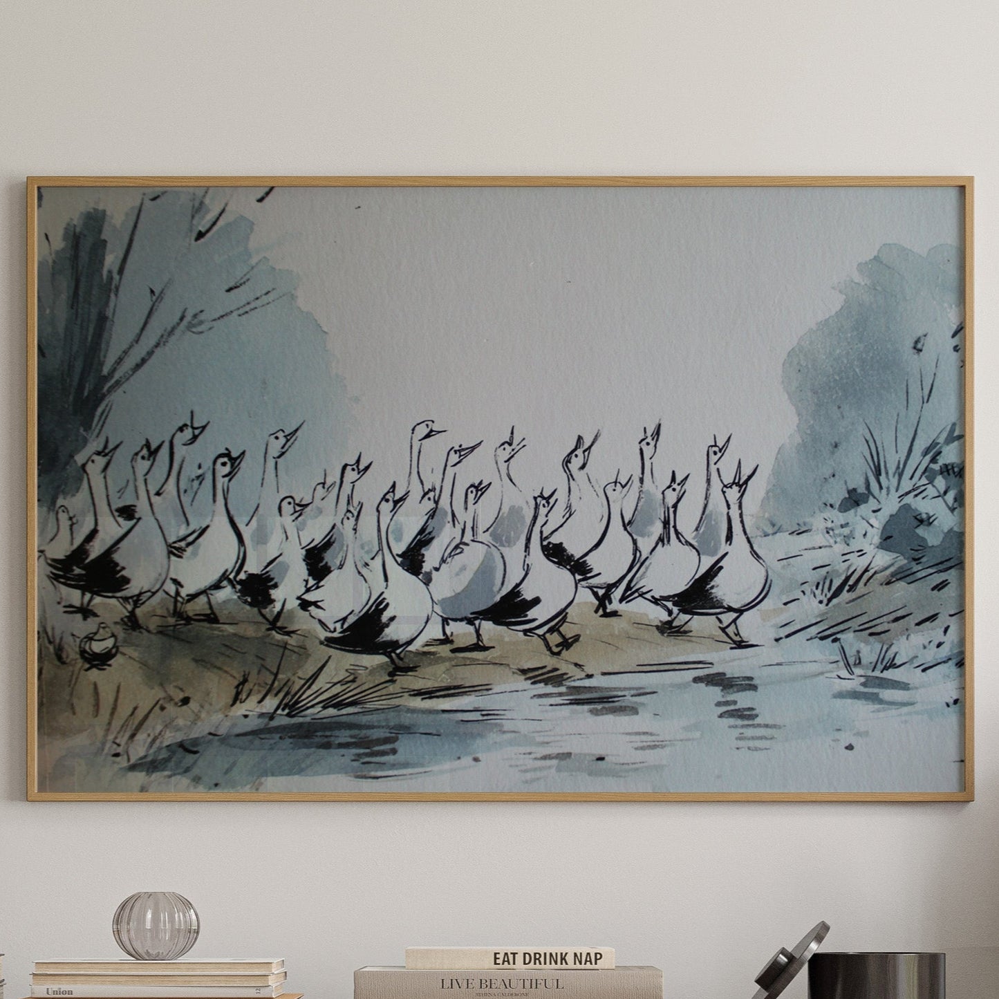 Marching Through Morning Mist