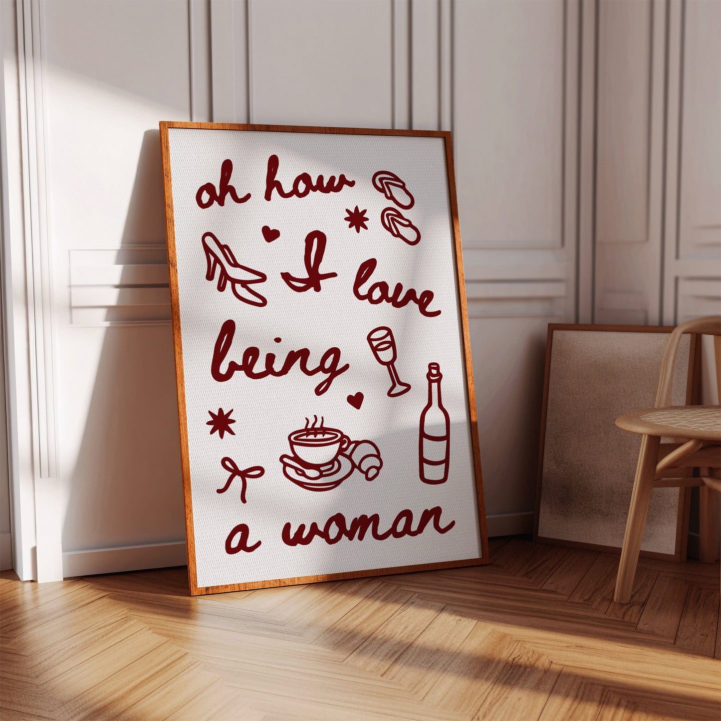 Sweet Moments In Burgundy Lines