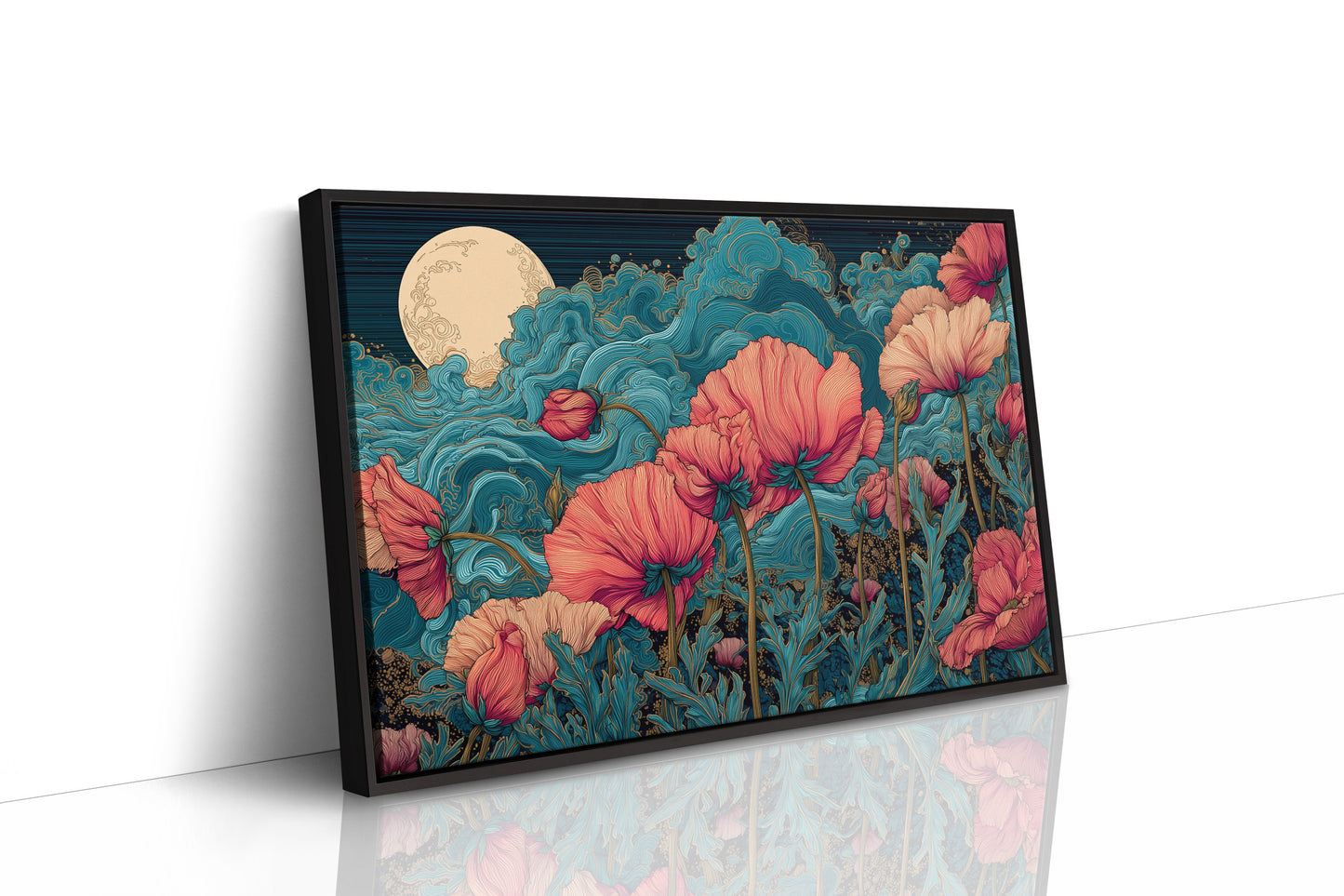 Coral Blooms Under Midnight Tide