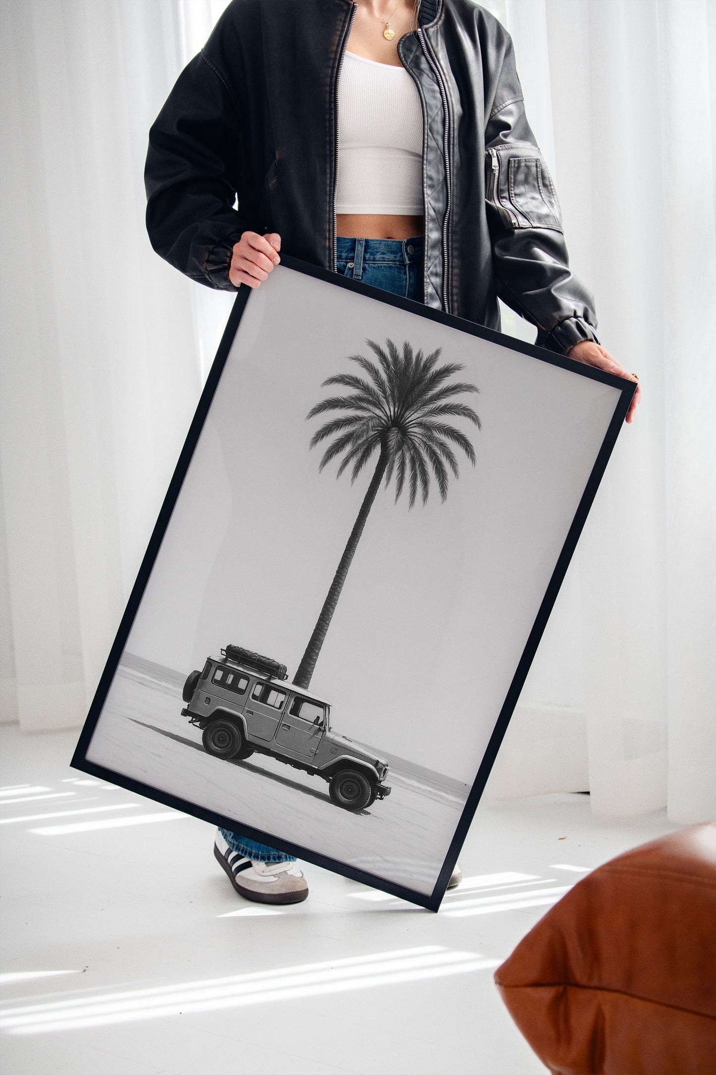 Palm Tree and Beach Cruiser Still Life