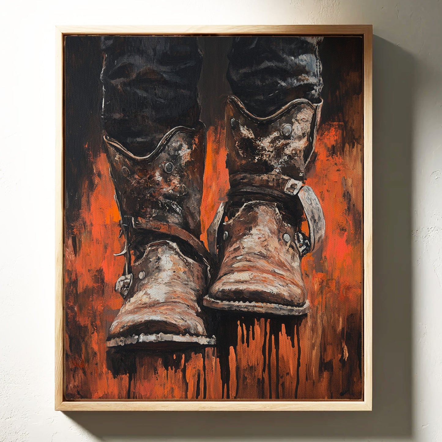 Burnt Leather Cowboy Boots