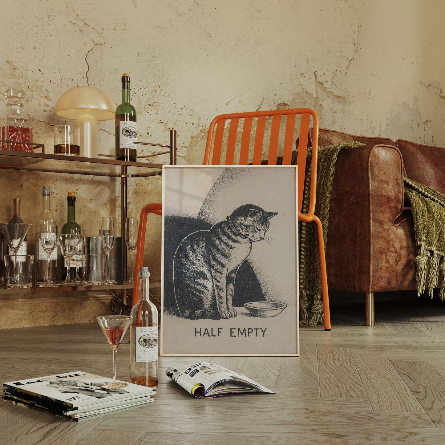 Half Empty Cat