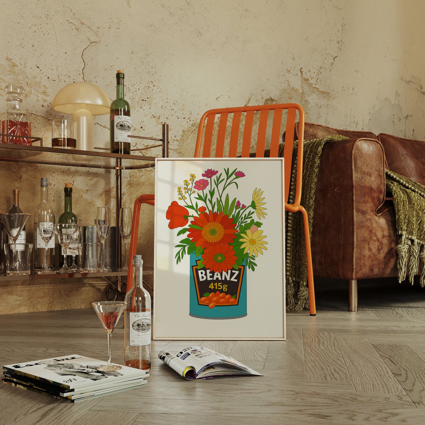 Blooms in a Beanz Tin