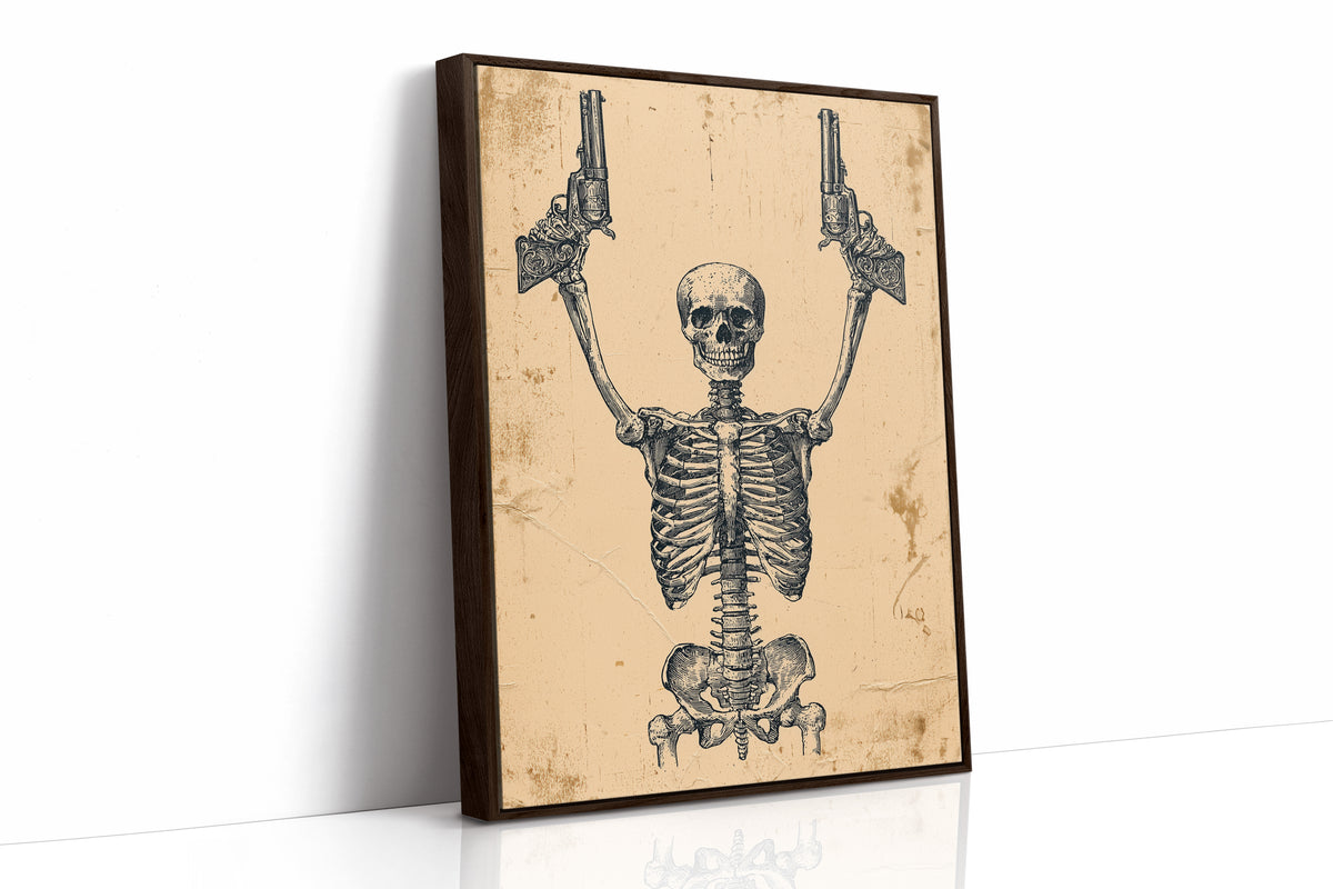 Guns Blazing: Skeleton Gunslinger