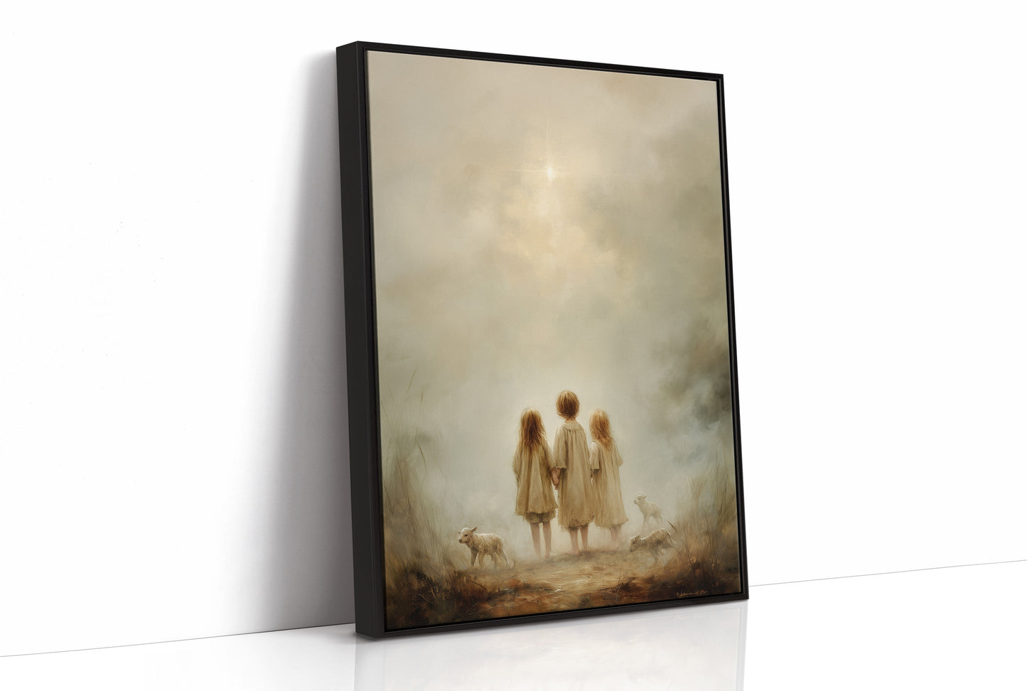 Innocent Wanderers Beneath Celestial Light