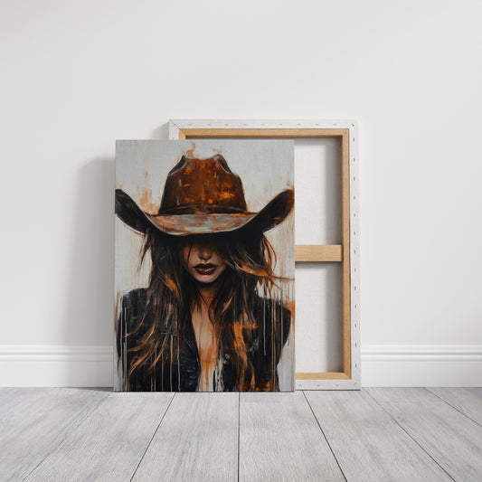 Cowgirl in Crimson – Modern Western Grit