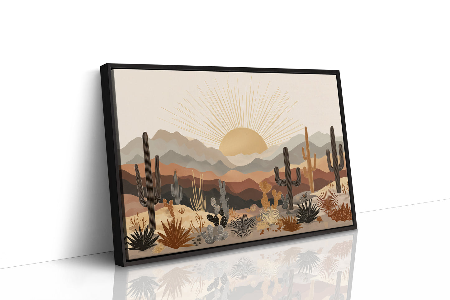 Saguaros Dance At Dawn's First Light