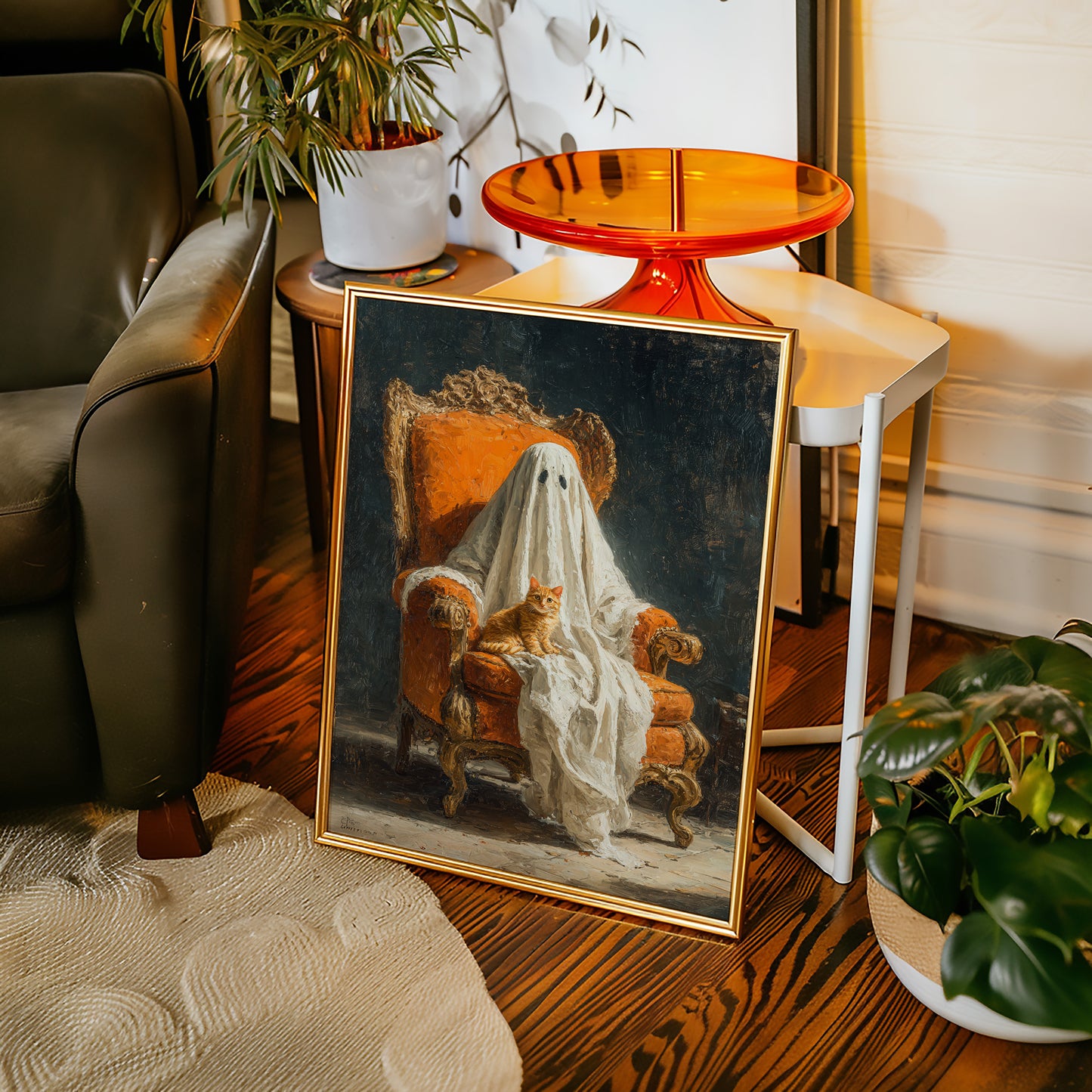 The Guardian in White Drapes