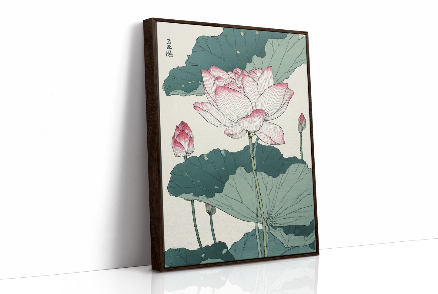 Lotus Blooms Between Library Lines