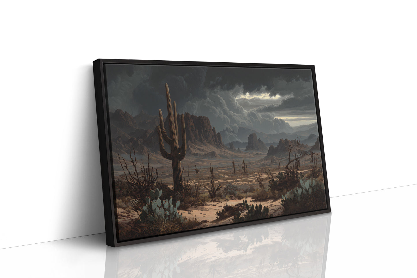 Moonlight Dances With Desert Giants