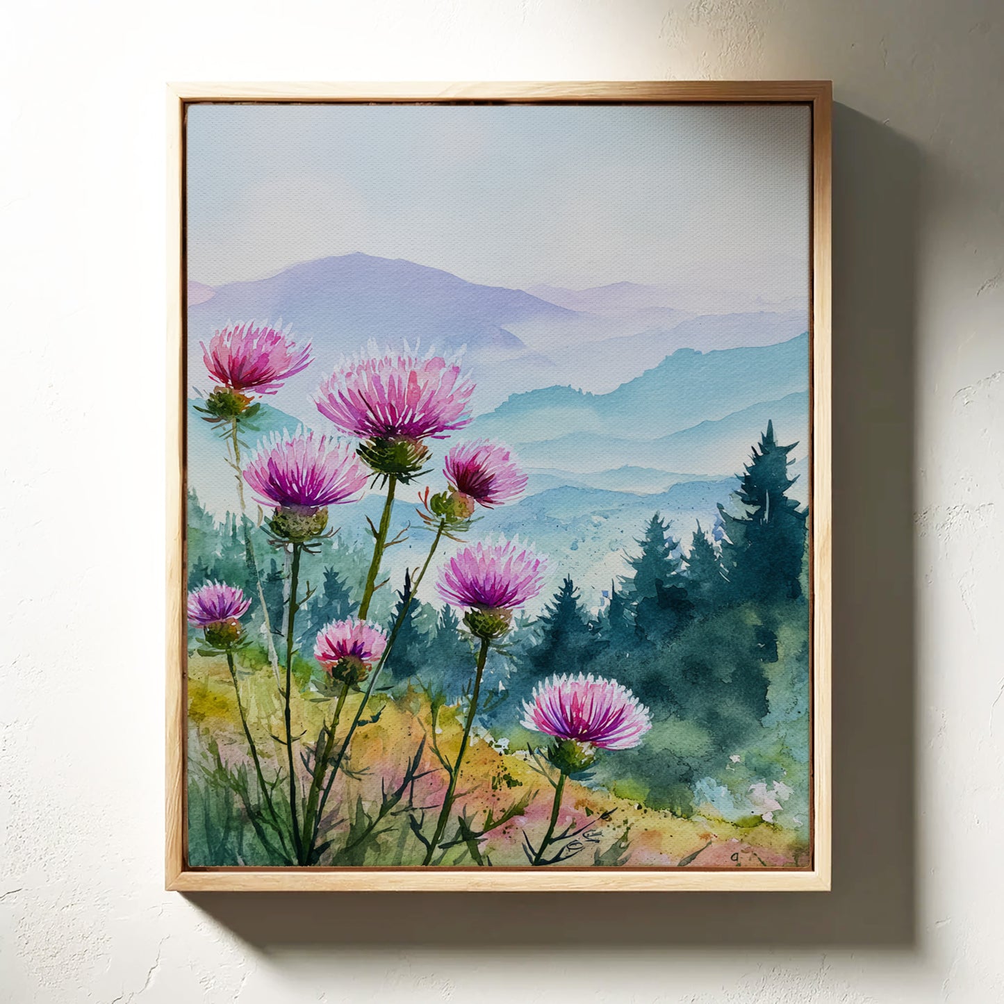 Blooming Hillsides in Morning Light