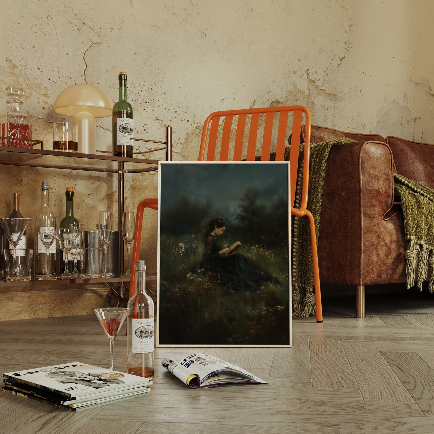 Twilight Reading in the Wild Meadow