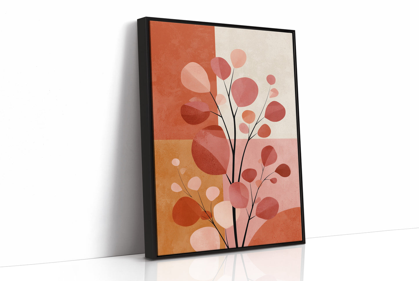 Branches Bloom In Coral Geometry