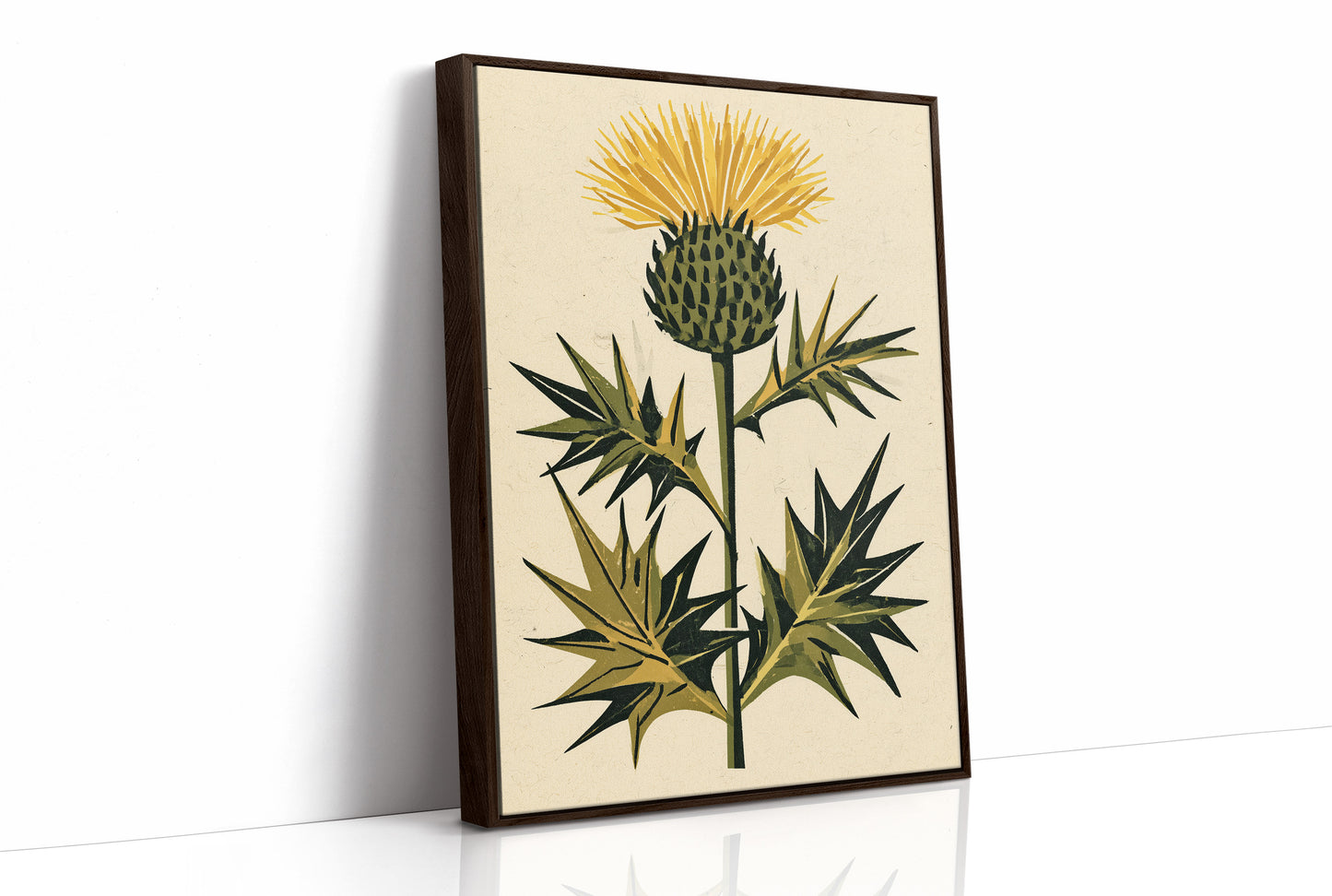 Golden Thistle in Bloom
