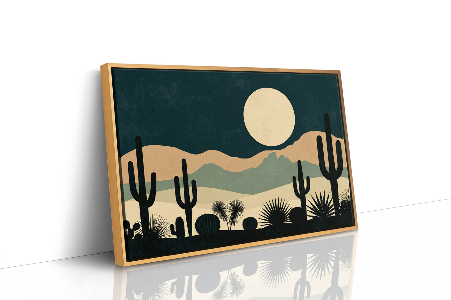 Cactus Garden Beneath the Moon