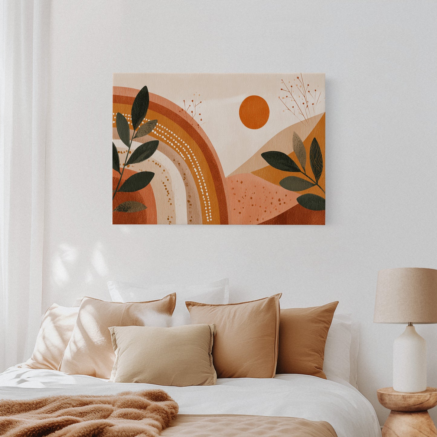 Sunset Over Earthly Tones