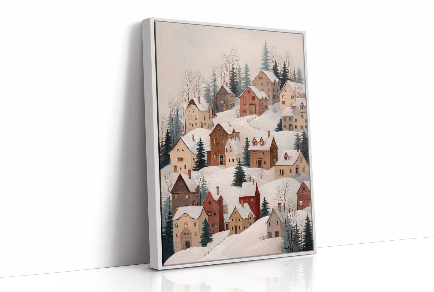 Snow Blankets The Hillside Village