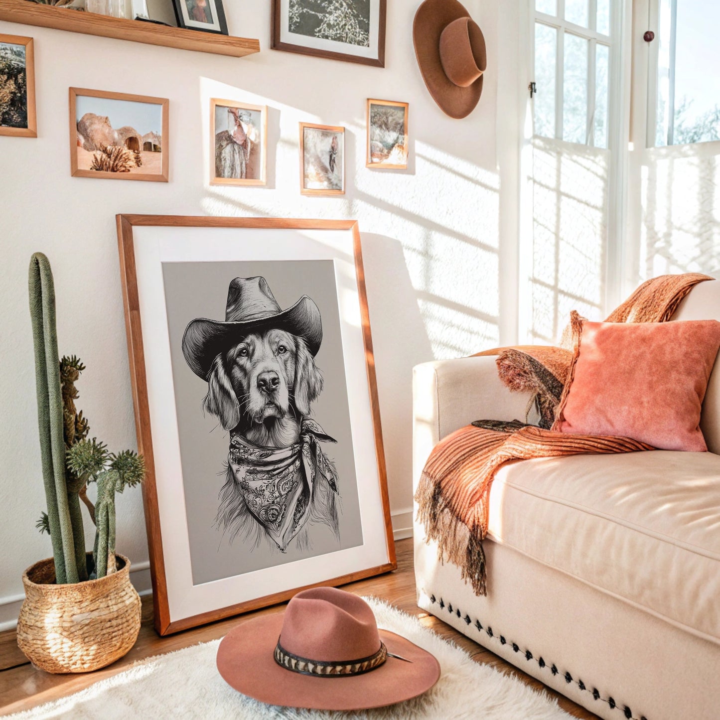 A Canine Cowboy's Stalwart Gaze