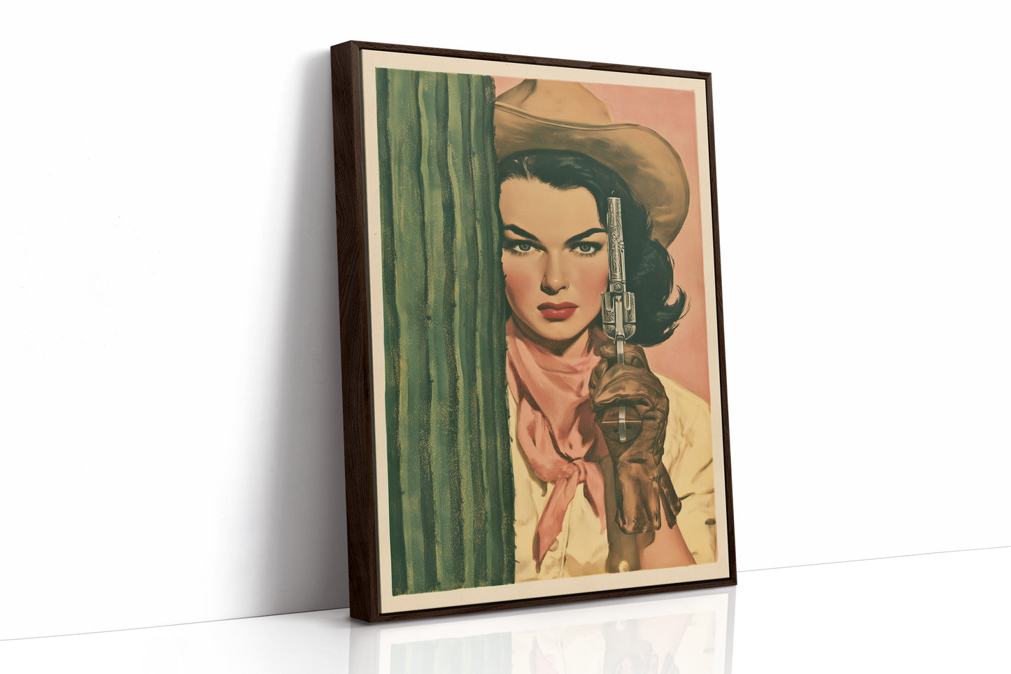 The Cactus Standoff: Vintage Pulp Cowgirl