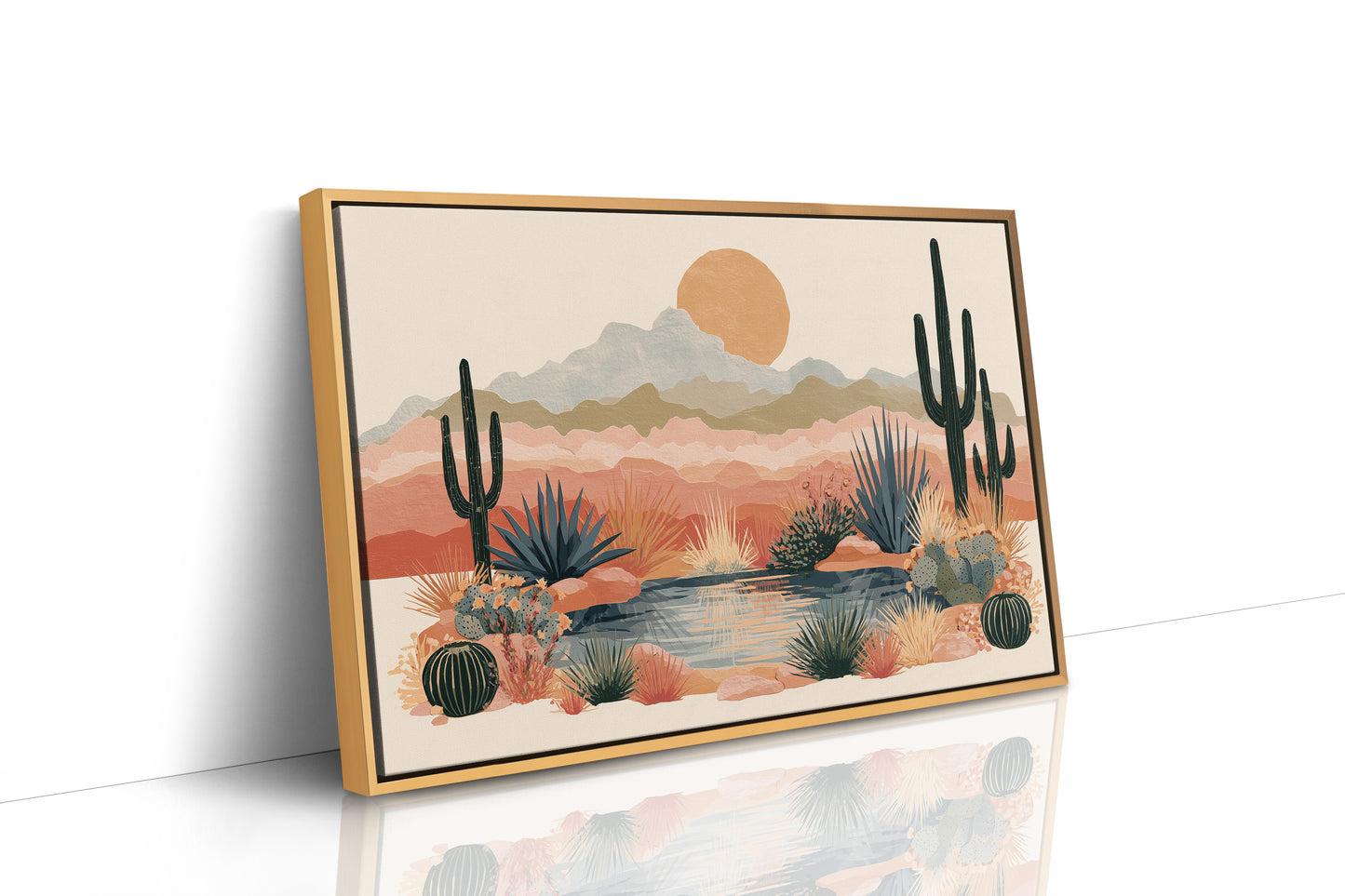 Desert Oasis at Golden Hour