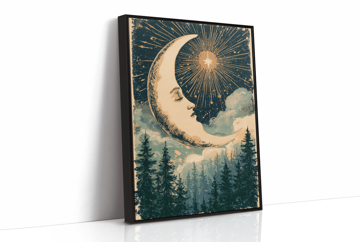 Crescent Moon and the Radiant Star