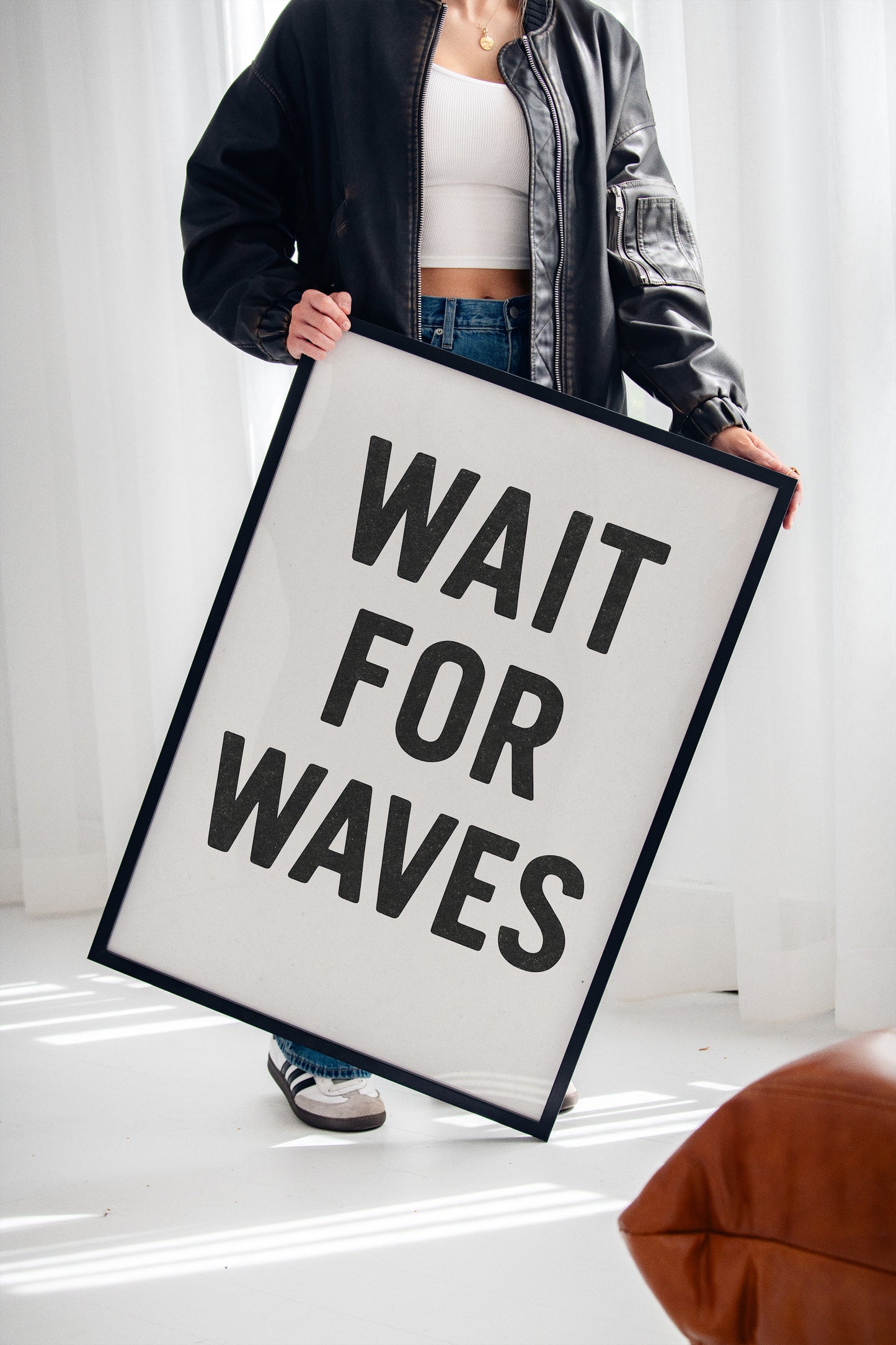 Wait for Waves Typography Print