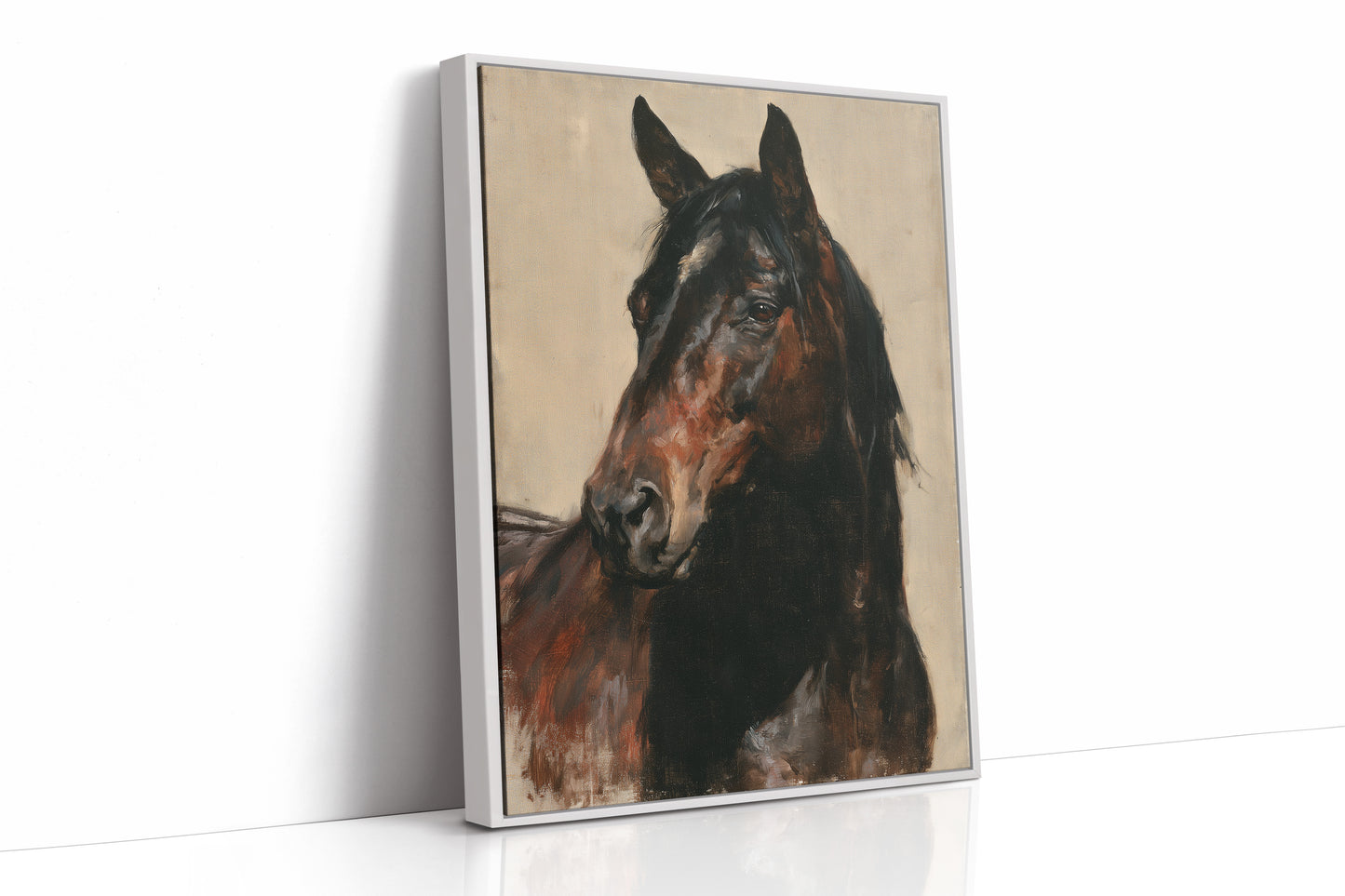 Bay Horse Classic Oil Portrait