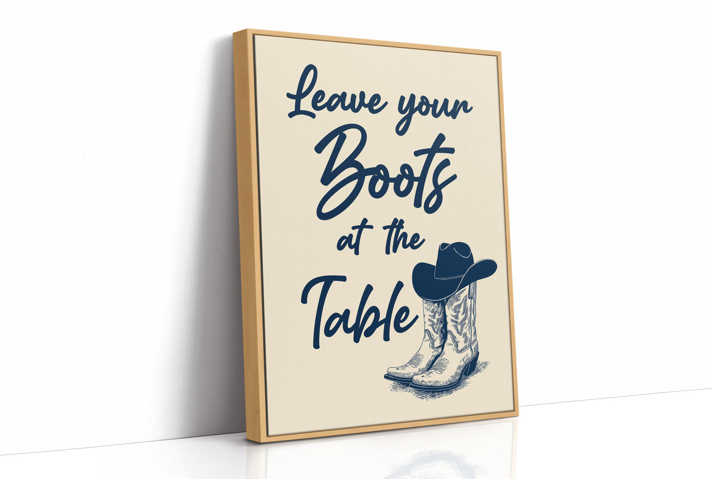 Leave Your Boots at the Table