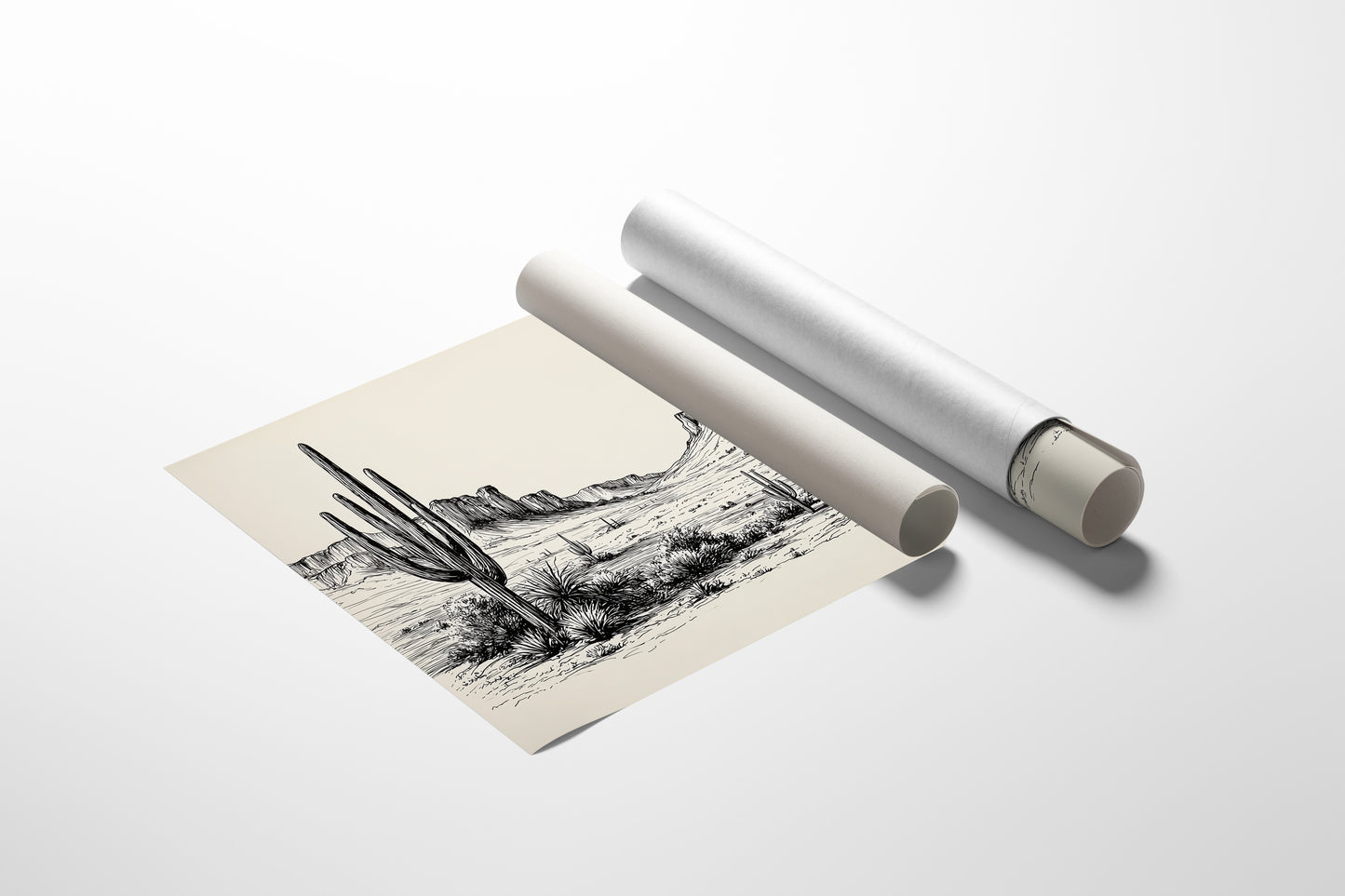 Saguaros Stand Like Ancient Sentinels