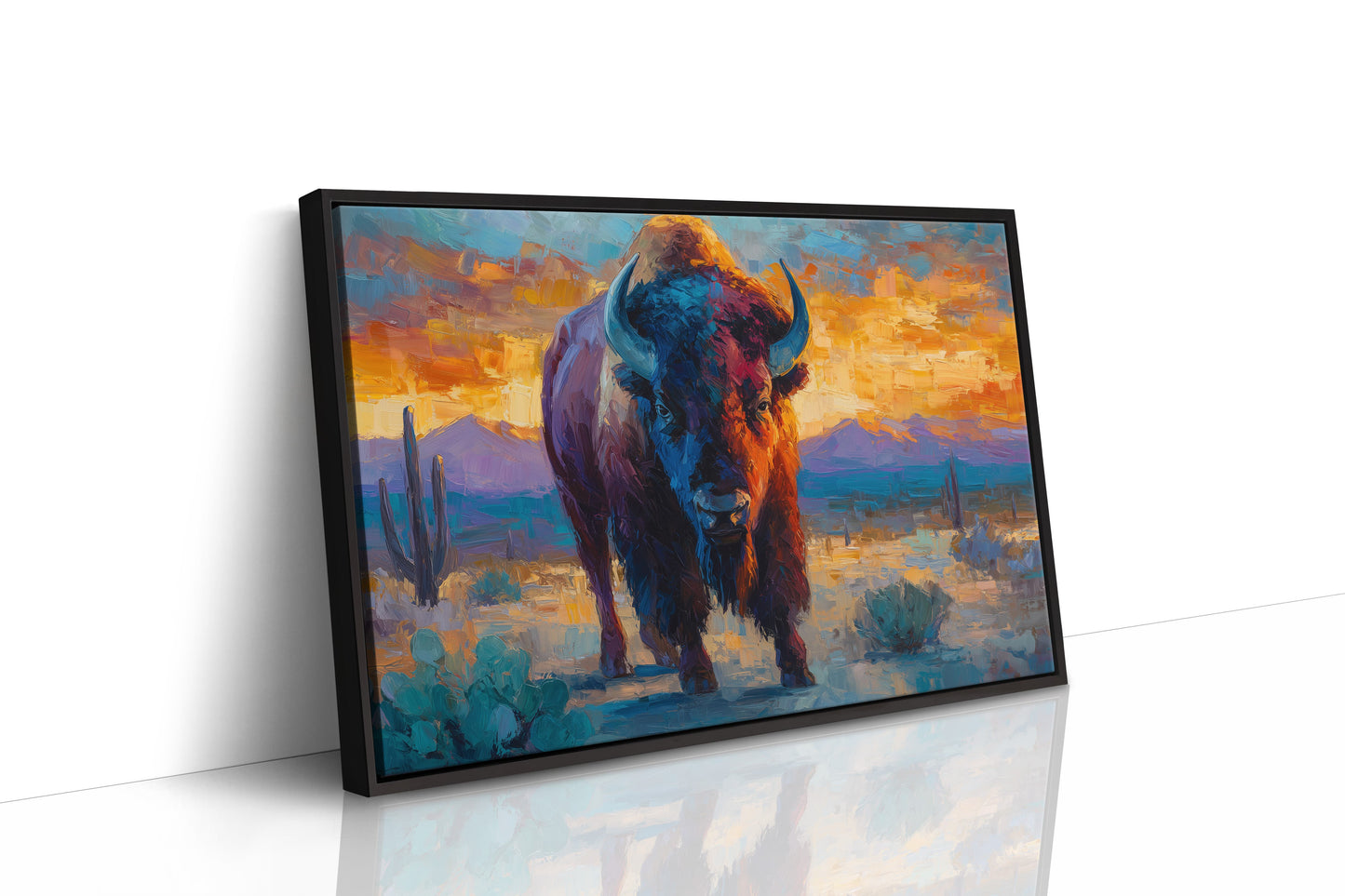 Sunset Paints The Buffalo's Soul