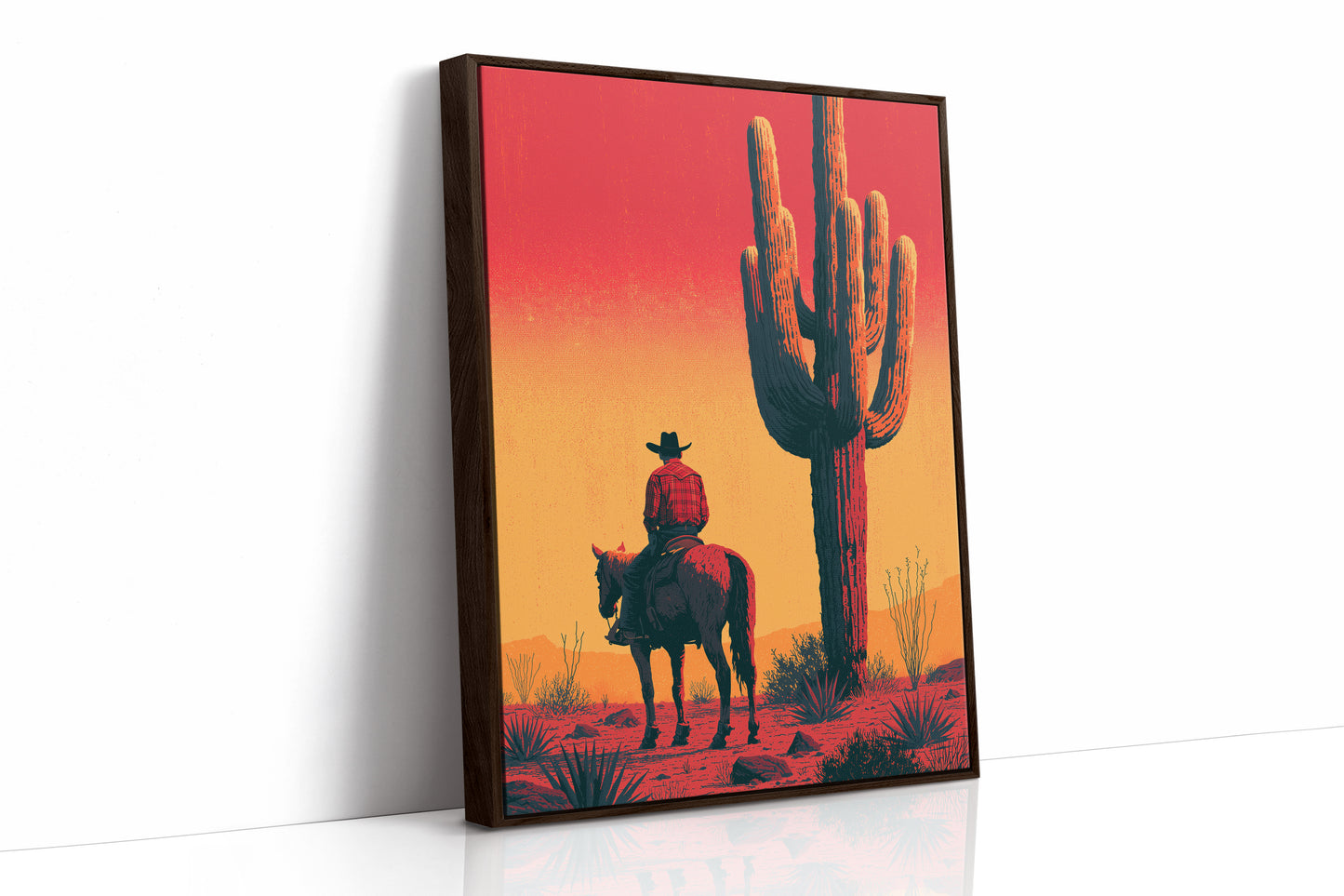 Cowboy's Watch: Desert Sunset Standoff