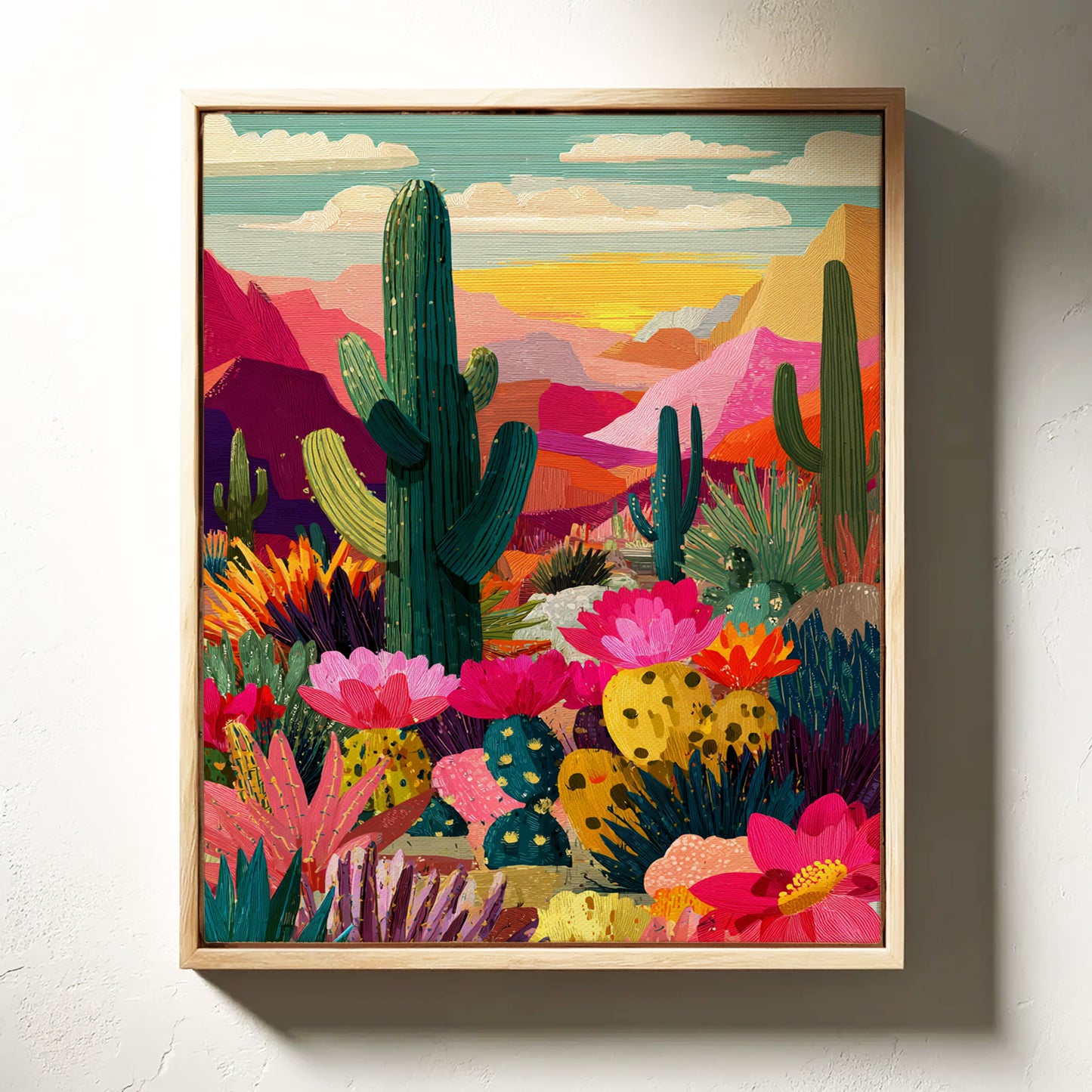 Desert Blooms at Dusk