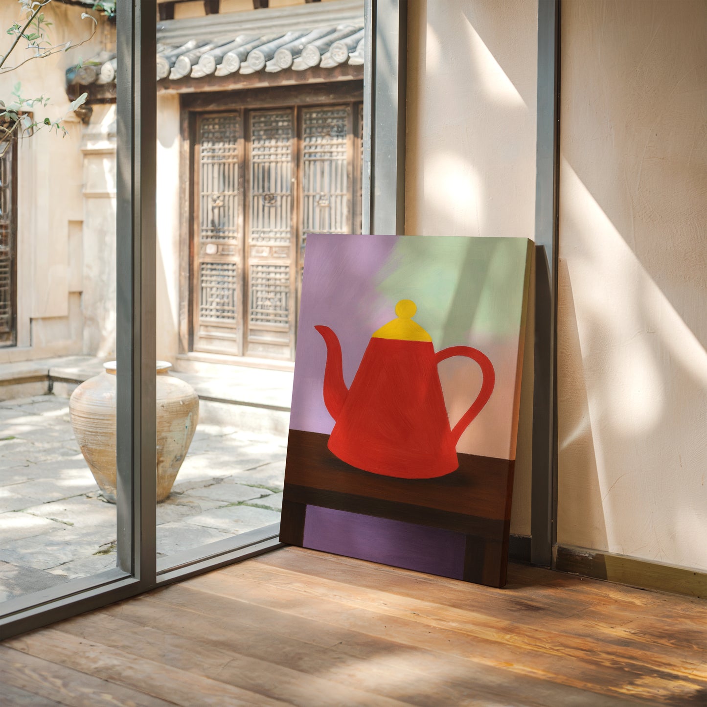 Red Teapot Still Life