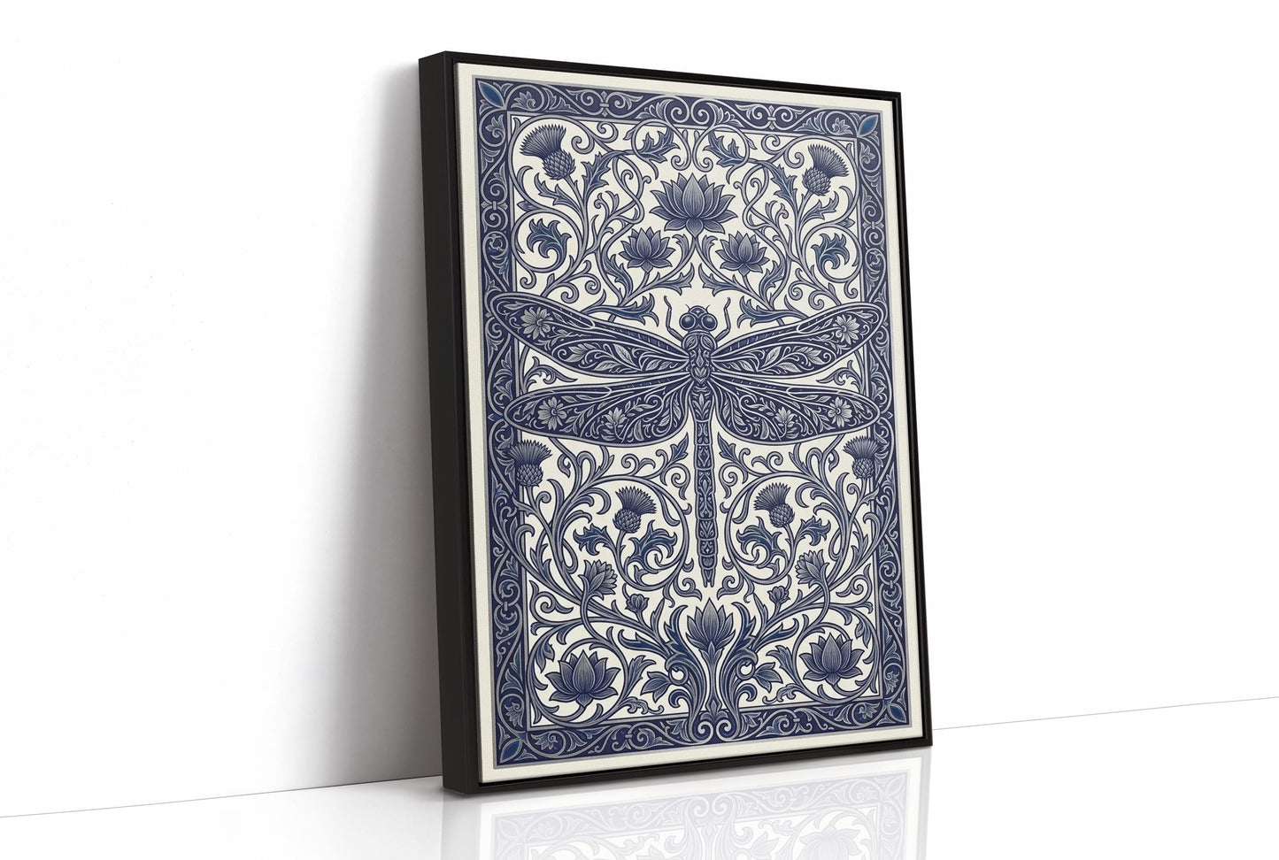 Dragonfly Lattice: Art Nouveau Pattern Study