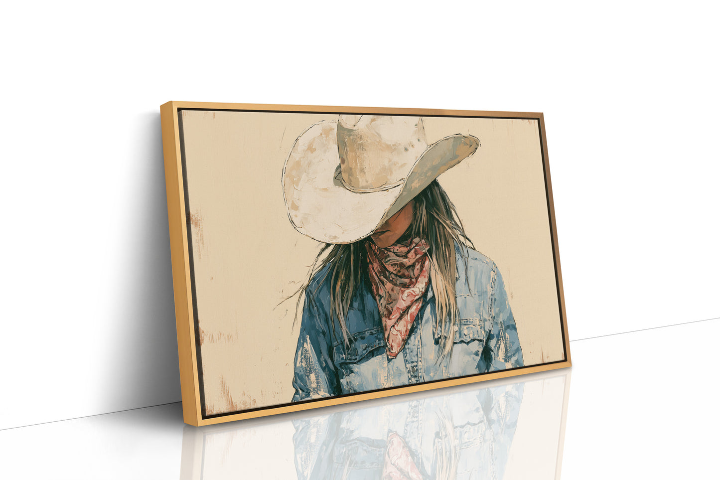 Bandana and Denim Portrait