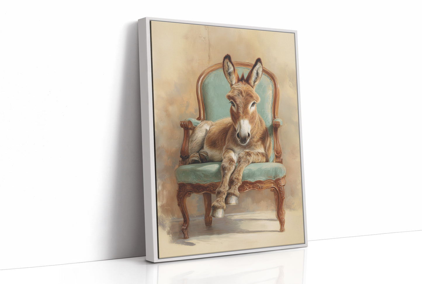 Regal Donkey Claims Velvet Throne