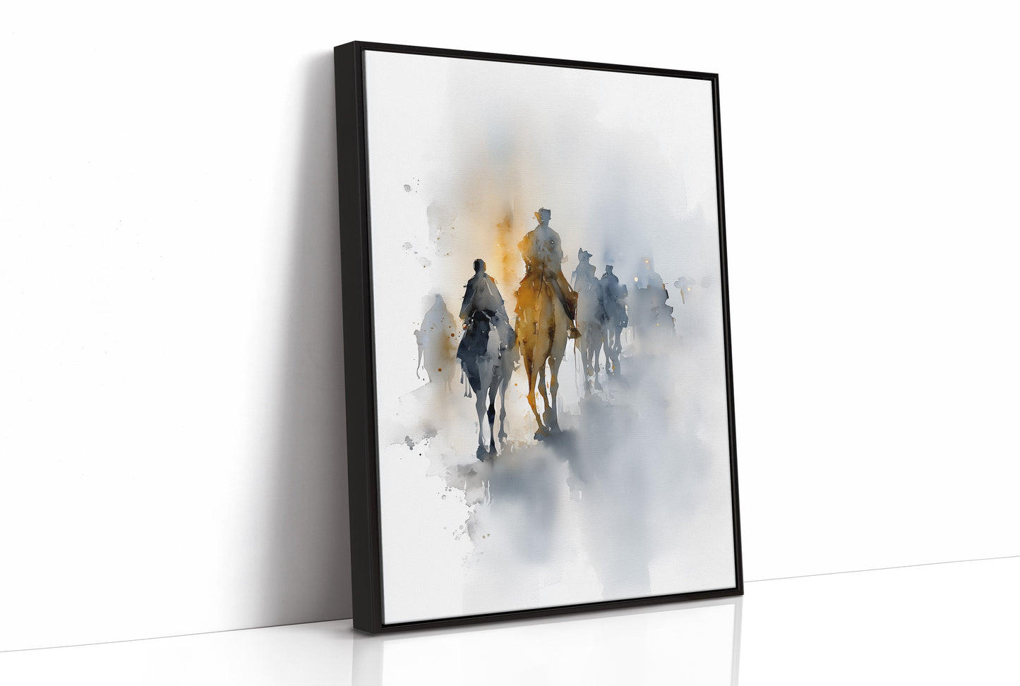 Riders Vanish Into Morning Haze