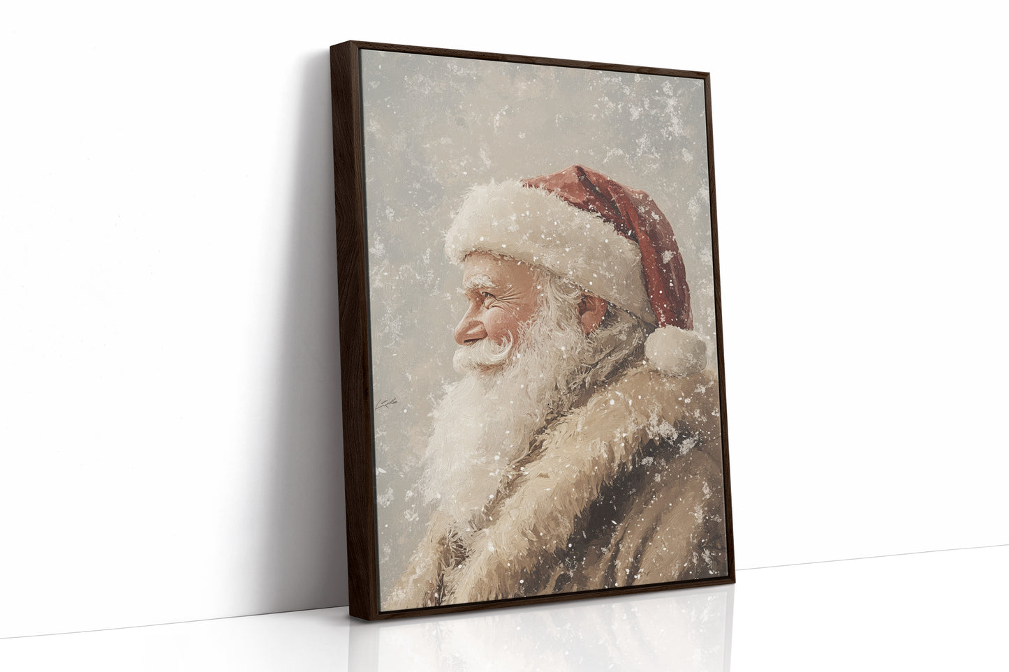 AL0808 - Premium Art Print - Brown Framed Canvas image 1