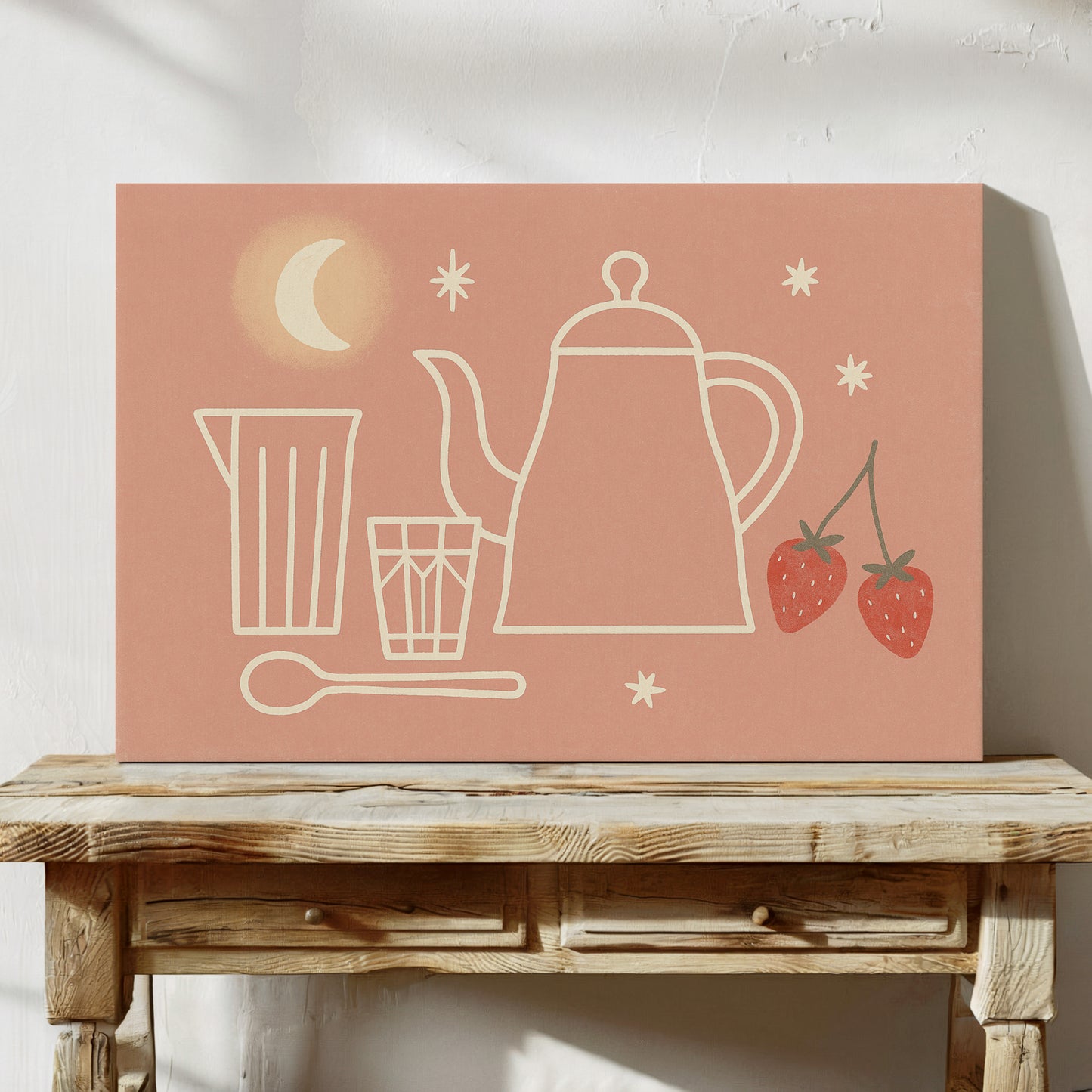 Moonlit Tea and Strawberries