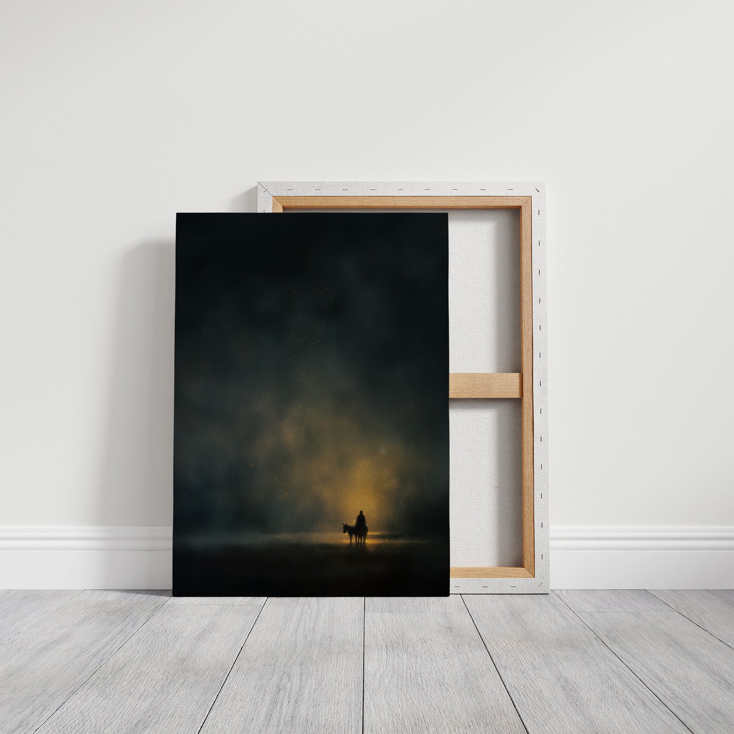 Solitary Journey Through Celestial Mist