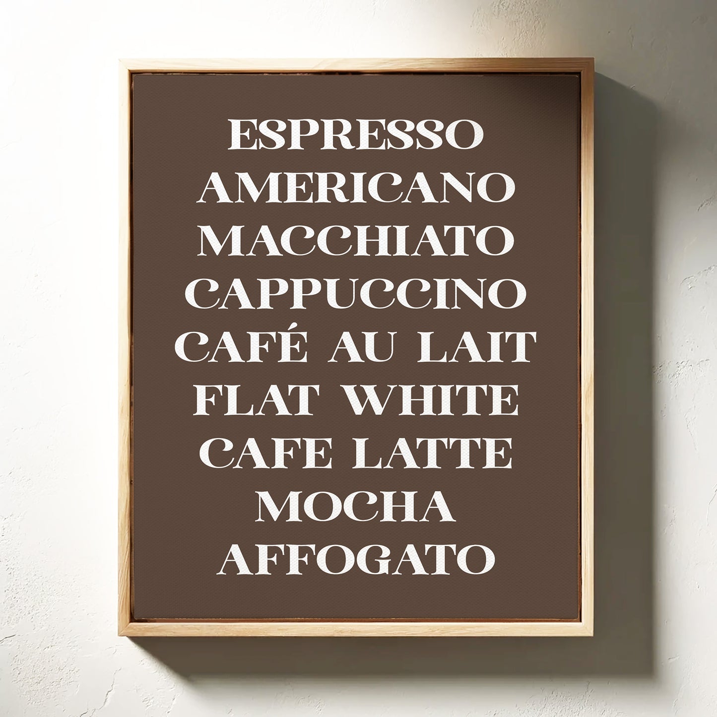 Barista Poetry In Chocolate Brown