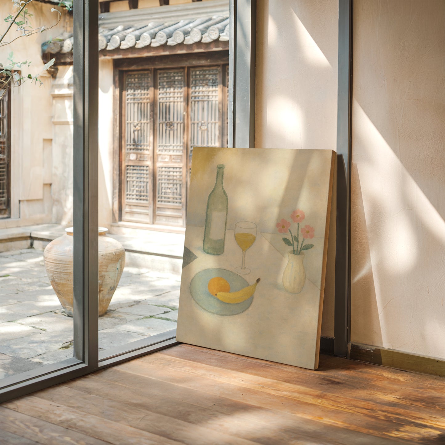 Banana and Wine in Morning Light